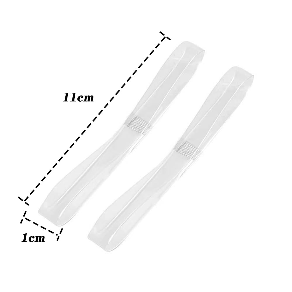 Invisible High Heel Shoe Straps-10 Pairs Transparent Elastic Anti-Loose Ankle Replacement Straps for Women Heels