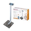 Beurer BF 1000 Super Precision Bilancia Diagnostica Professionale con Misurazione Incrociata, Connessione Bluetooth e con Portata fino a 200 Kg, Metallo, Nero