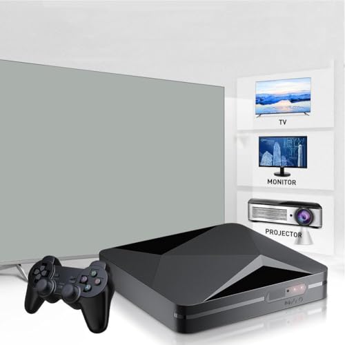 BQLQBQLQ Super Console X2 Pro Retro Game Console with 70,000+ Classic Games for TV, Video Game Console with 50 Emulators,Dual System,4K UHD,BT5,Powerful Chip 2g Ddr4 Ram (64G)