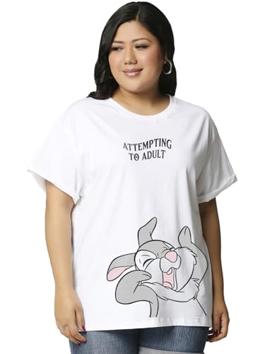 T-shirt graphique femme en pur coton respirant et coupe grande taille confort