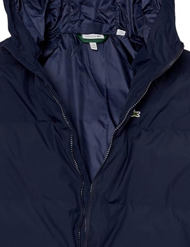 Image of Lacoste Boys' Embroidered Crocodile Hooded Puffed Jacket