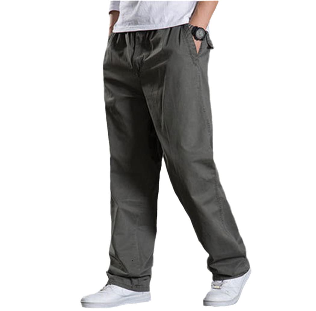 Pantalon cargo décontracté vert militaire en coton de travail - 5