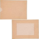 Photo Insert Note Cards - 50-Pack Paper Picture Frames Cards and Envelopes - Elegant Kraft Paper Photo Mats, Perfect for Inserting and Sending Memorable Documents, Holds 4 x 6 Inches Inserts