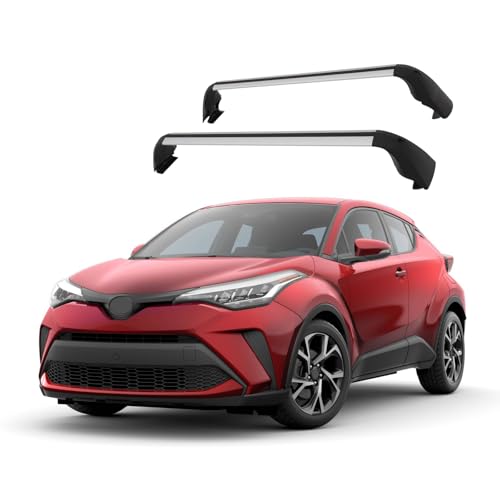 BUFEETERS Roof Rack Cross Bars Fit for 2017 2018 2019 2020 2021 Toyota C-HR CHR Luggage Baggage Carrier Cargo,Silver