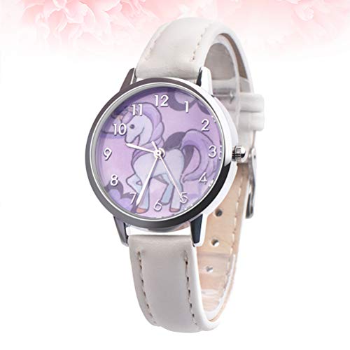 Cartoon Unicorn Pattern Watch Relógio de pulso à prova d'água Relógio de quartzo Moda Cartoon Relóg