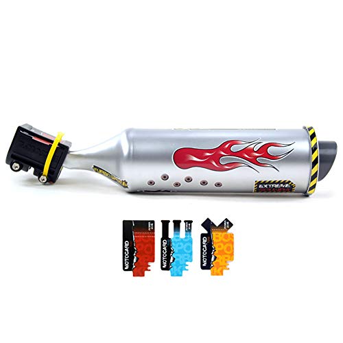 WYYHAA Turbospoke vélos échappement Système Audio, Vélo Turbo Tuyau d'échappement avec Effets sonores Moto de Bruit Cover