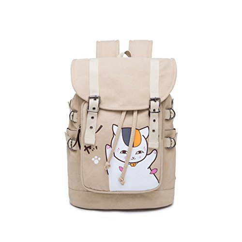 Preisvergleich Produktbild yoyoshome Japanische Anime Cartoon Cosplay Schultasche Laptop Daypack Rucksack Rucksack Schultasche beige Natsume Yuujinchou
