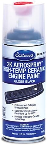 2K Aerospray High Temperature Ceramic Engine Gloss Black Paint | 11.9 oz Aerosol | 1 Pack