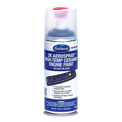 Eastwood 2K Aerospray High Temp Ceramic Engine Paint Gloss Black