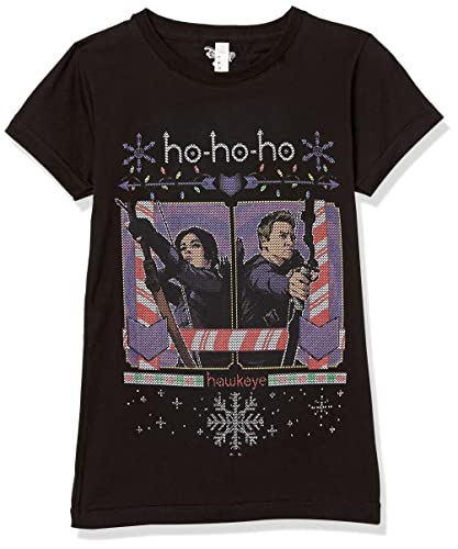 T-shirt Marvel fille noir pour le collège et les loisirs