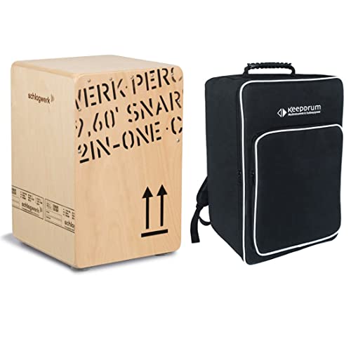 Schlagwerk 2inOne CP 403 Cajon medium Holz Trommel Set inkl. Bag Tasche