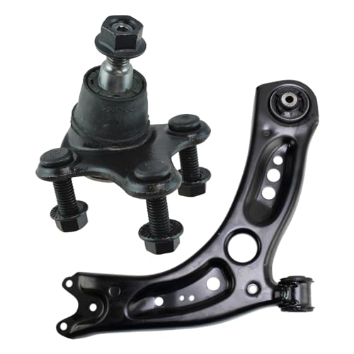 Next AutoPart New Front Right Lower Control Arm with Ball Joint Set Passenger Side Compatible with Audi A3 2015-20 Compatible with Volkswagen GTI 2015-18, Replacement for PSA34719