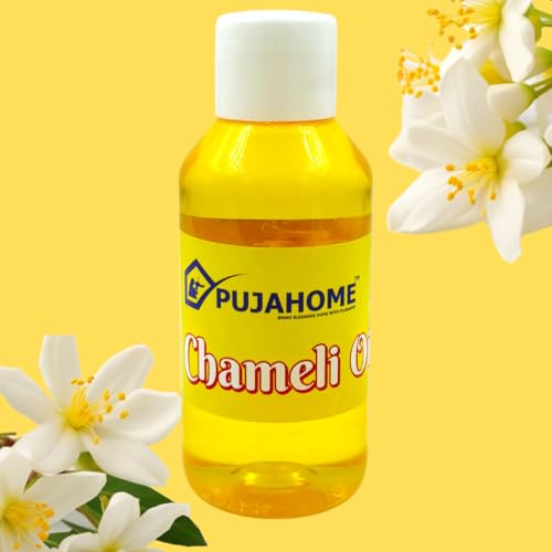 Image of Chameli Oil for Pooja- (100 Ml) | Jasmine Fragrance | Oil for Hanuman Ji Chola & Aarti, Akhand Deepak, Jyot, Hawan, Hindu Festival, Religious,