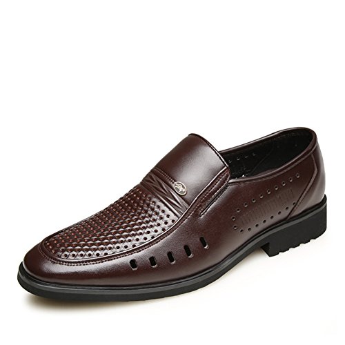 Sandales respirants et cuir confortable fixe chaussures pieds hommes d'été