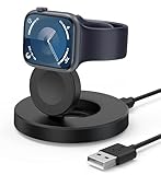 Kompatibel mit allen Apple Watch Modellen: Ladeständer kompatibel für Apple Watch Serie Ultra 9/87/SE/6/5/4/3/2 (einschließlich 38mm 40mm 41mm 42mm 44mm 45mm Version), Apple Watch Sport, Apple Watch Nike Plus, Apple Watch Hermes und Apple Watch Edition. (Hinweis: Unterstützt nicht die Serie 1.)
