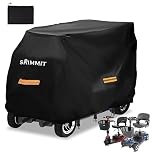 Cover for Mobility Scooter,Heavy Duty 420D Oxford Fabric Electric Scooter Rain Cover Waterproof Outdoor, Waterproof and Reflective Strips,3 Buckles and Large Bag (L 49" x 23" x 39")