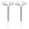 Bellady-2Pcs-Pearl-Ankle-Chain-Barefoot-Sandals-with-Starfish-Beach-Wedding-Foot-Jewelry Bellady Beach Wedding Foot Jewelry Anklet Chain Barefoot Sandals 2 Pcs,Silver_Style 4