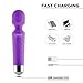 Lovely Wand Vibrator, Powerful Electric Personal Wand Massager for Women - Waterproof, Quiet, Wireless, Handheld - 20 Vibration Modes & 8 Speeds - Adult Female Sex Toy Massage (Purple)