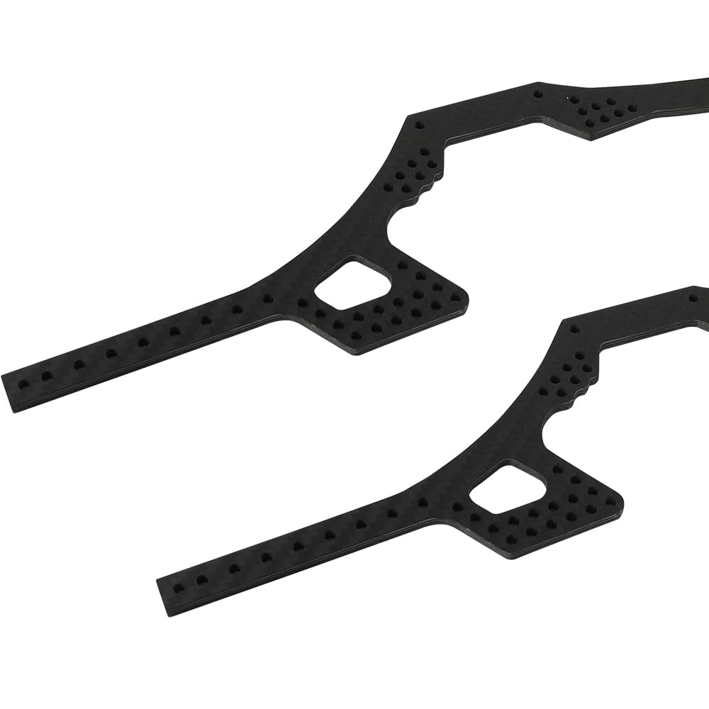 Universal Rear Frame Rails DIY RC Chassis Rails ZXYRC SCX10 II LCG Chassis Carbon Fiber Frame ...