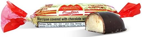 Schluckwerder, German Dark Chocolate Covered Marzipan Bar 1.76oz (10 pcs)