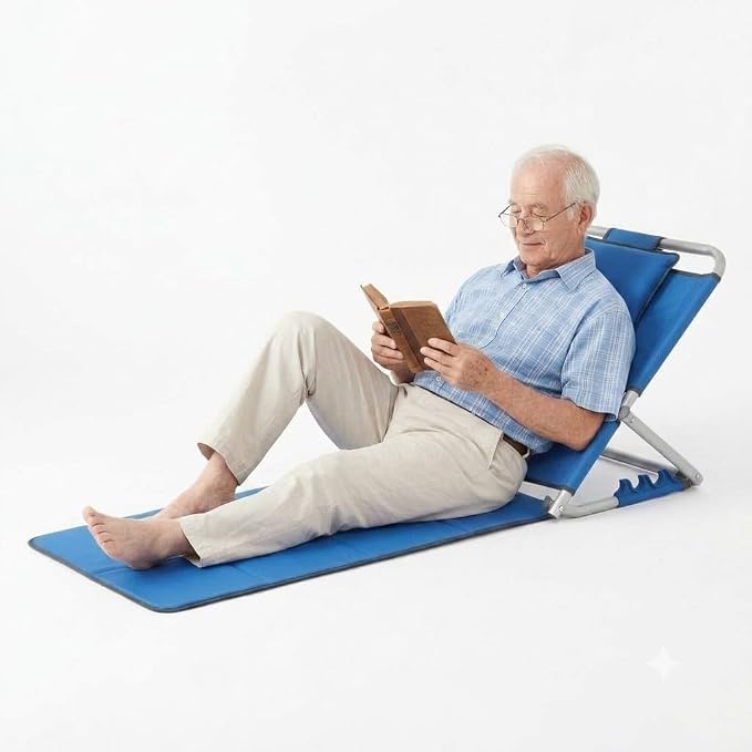 Adjustable Foldable Floor Sofa Chair with Neck Pillow | Multi-Position Lazy Floor Seating Recliner for Living Room, Bedroom, Gaming, Reading & Meditation-image-34