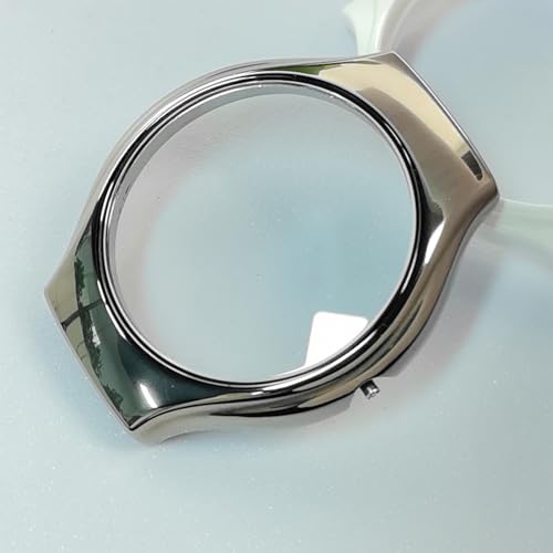 Image of IFUNY High-Tech Ceramic Watch Bezel Case Compatible for Rado True Collection Quartz Movement 40mm Watch (Grey)