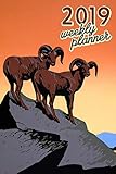  2019 Weekly Planner: USA Bighorn Sheep Organizer Schedule 2019 Monthly Weekly Planner for National Park fans Vintage Calendar Agenda