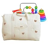 Bolso Tote Mom Para Mujer - Tote Bordado De Gran Capacidad | Diseño Versátil Duradero Y Organizado Para Bolsas De Hospital Para Gimnasio, Trabajo, Escuela, Compras En Parques Al Aire Libre, Compras En