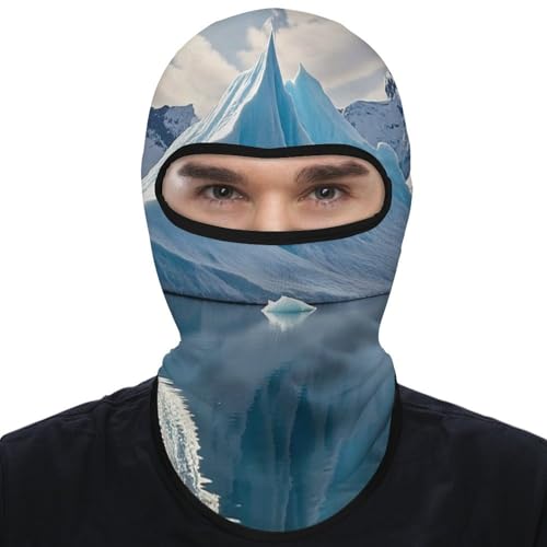 Balaclava Blue Iceberg para hombre y mujer, máscara facial con protección solar, transpirable, para senderismo, ciclismo, carrera y conducción