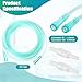Geiserailie 2 Pack 25Ft Adult Oxygen Tubing with 2 Tubing Connector, Soft Non Kinking Oxygen Tube with Connector, High Flow Cannula Nasal Tube with Swivel Connectors for Adult