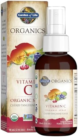Garden of Life Organics Vitamin C Spray for Kids and Adults - Che...