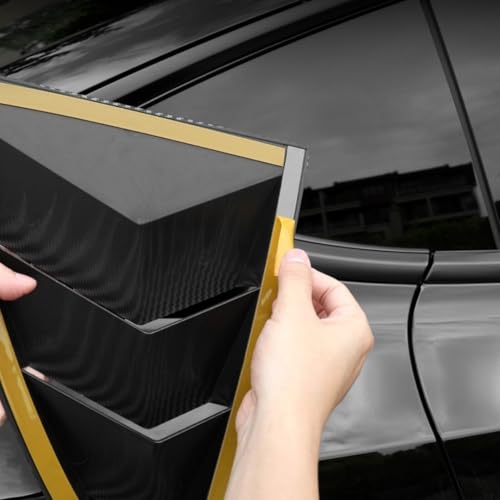 Couvercle garniture persienne noir pour protéger le triangle Tesla - 4