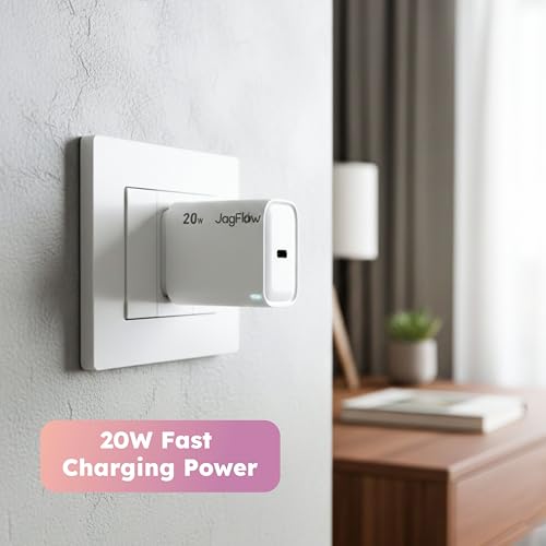 Image of Trueview 20W Fast Charging Power Adapter with Type-C Port | Wall Charger for Smartphones, Tablets & USB-C Devices | White