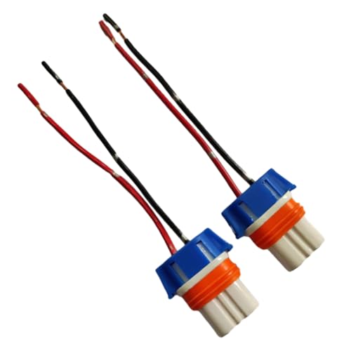 Lot 2x Connecteurs Douille Ampoule Phare HB3 9005 - Câble 12/24V Pour Voiture