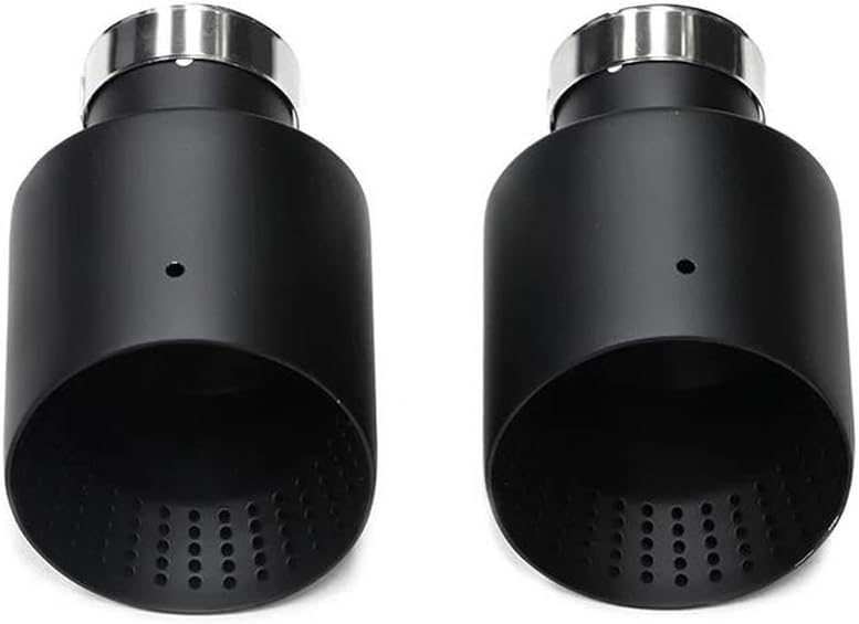 Spare Parts 1Piece Matte Black Stainless Steel Car Muffler Tip System Pipe Universal Exhaust Tip For GTI MK7 Golf 7 Exhaust Nozzle(ID57MMOD114MM)