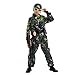 Spooktacular Creations Army Costume for Boys, Kids Military Costume, Camo Warrior Special Forces Outfit for Kids Halloween Dress Up, Carnival Cosplay (Medium, 8-10 yrs)