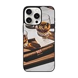 Zhongguo Cigar & Whiskey Printed Case for iPhone 15 Pro Max,Soft Glass Upgraded for iPhone 15 Pro Case with Camera Protection 6.7,6.1