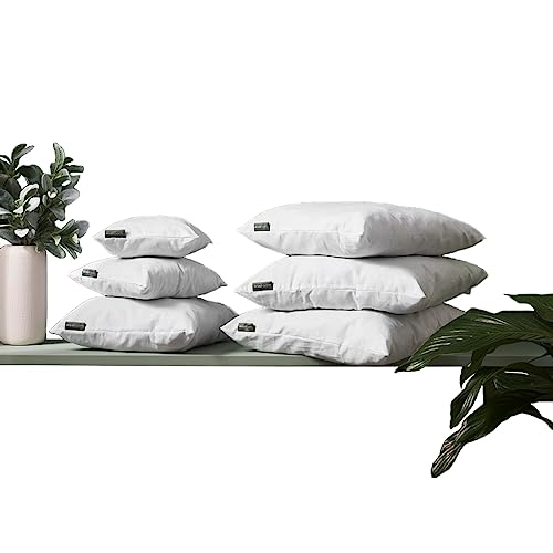 WOOLROOM Classic 100% British Wool Scatter Cushion Pad 28x28 cm, 130gsm Natural Fibre Filling, Traceable, Hypoallergenic