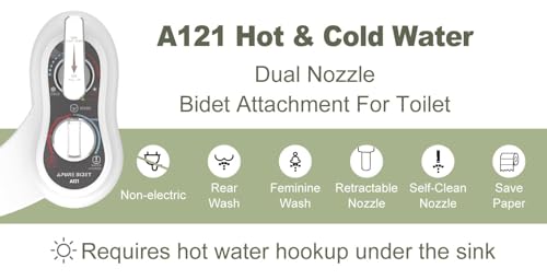 APURE BIDET A121 Hot and Cold Water Bidet Attachment for Toilet Seat by APURE BIDET - Used condition - Image 2