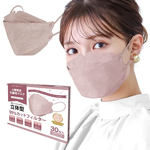 [Fkstyle] Fancysharp Mask マスク 立体マスク 3Dマスク 不織布マスク くちばし KF94 口紅つきにくい 両面同色 [並行輸入品]