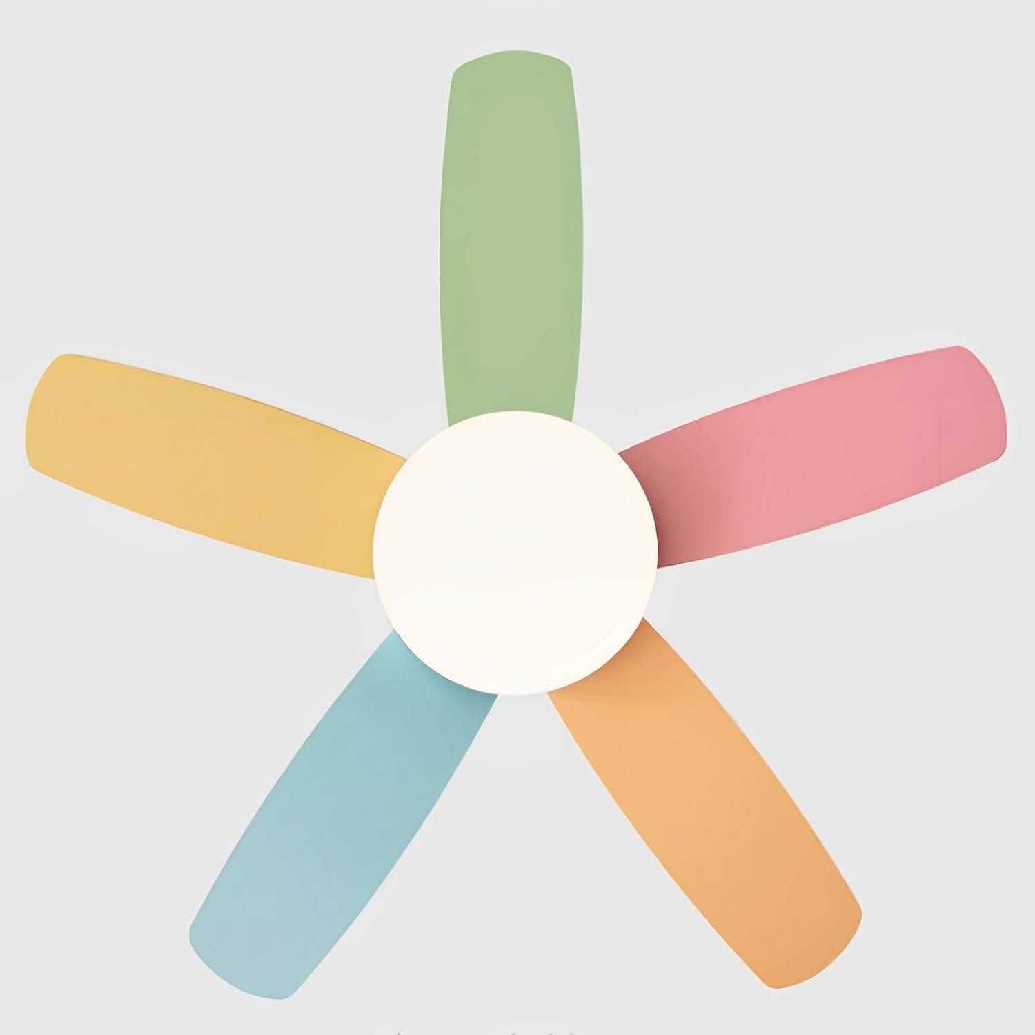 Kids Quiet Ceiling Fan with Light 36in Colorful Remote Fan Ceiling with Light Girls Boys Room Bedroom Mute Ceiling Fans 6 Gear Wind Speeds 60W LED Ceiling Chandelier for Living Room