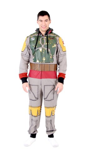 Star Wars Men's Bobas Jumpsuit, Gray, Large #TOP4