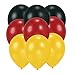 Produktbild Packung mit 12 12 Zoll Latex Deutschland Ballons - Deutsche Flagge - WM 2018
