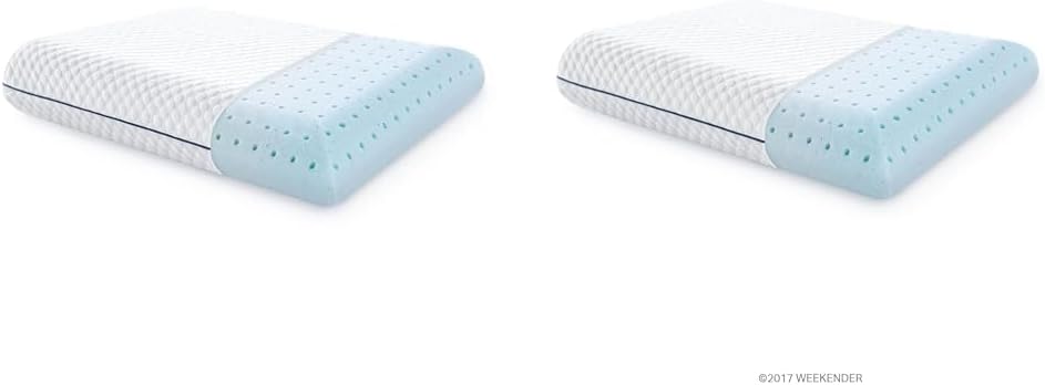 WEEKENDER Gel Memory Foam Pillow Bundle - King and Standard Sizes