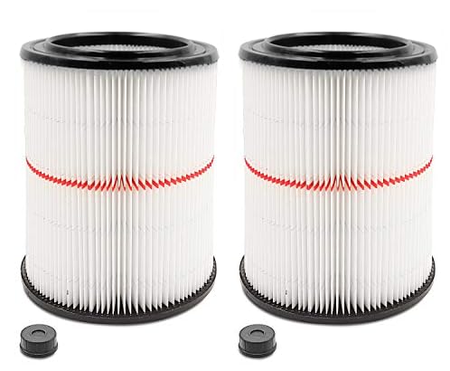 2 Pack Cartridge Filter for Craftsman 17816 9-17816 Wet/Dry Air Filter Replacement Part fit 5/6/8/12/16/32 Gallon & Larger Vacuum Cleaner