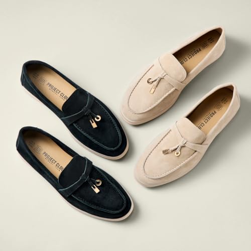 Image of Project Cloud 100% Genuine Leather Slip-on Casual Loafers for Women