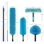 20ft 2 Cobweb Dusters, 12ft Extension Pole, High Ceiling Cleaning Tool - Image 3