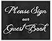 Chalkboard Look Wedding Sign Set on Heavy Cardstock, Includes Welcome to Our Wedding, Please Sign Our Guest Book, Cards and Gifts, and Please Take One