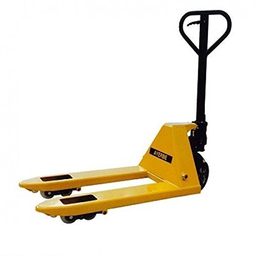 Ayerbe 0003333 Transpaleta Manual con Pala Corta y Ancha, Capacidad de 2000 Kgs