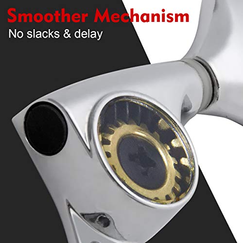 image for lotmusic Guitar Tuning Pegs, Tuners Machine, 18:1 3L3R, Tuner Keys Hea